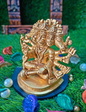 Panchamukhi Hanuman in Brass with, 4 inch size hanuman Figurine, brass articles brass decor hindu god brass figurine.