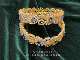 Diamond Bangles,South Indian Jewelry,silver indian Bangles,pure silver Swaroski Bangles,Indian Wedding Jewelry -NIHIRA-SHABURIS