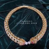 Detatchable diamond kante ,South Indian Jewellery,South Indian Jewelry,Kante Necklace,silver jewelry Designs - NIHIRA-SHABURIS