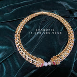 Detatchable diamond kante ,South Indian Jewellery,South Indian Jewelry,Kante Necklace,silver jewelry Designs - NIHIRA-SHABURIS