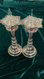 Silver Deepam Indian Pooja Articles,Pure silver articles indian,indian pooja samagri,silver articles,diya lamps silver- - SHABURIS
