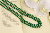 Emerald beads beaded mala pure gems gold jewelry designs indian pure silver jewelry bead necklace statement jewelry SHABURIS