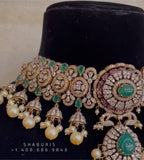 Victorian diamond choker diamond jewelery 22ct gold jewelry designs silver jewelry 925 silver jewelry polki diamond jewelry - SHABURIS