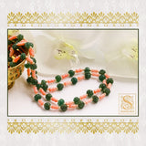 Corals natural coral rose coral precious gems bead jewelry  emeralds tanzanites pumpkin beads melon beads gifts for her - SHABURIS