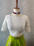 Designer lehenga crop top chikankari blouse patan patola blouse kids crop top indian designer lehenga white chikankari dress mehendi outfit