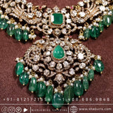Victorian necklace diamond necklace rubies emeralds bridal diamond necklace indian jewelry designs silver jewelry wedding jewelry - SHABURIS