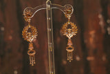 Cocktail Earrings,big jhumka,swarovski,south sea pearl earring,party wear earrings,designer jewelry,hand picked jewelry,celebrity jewelry