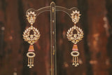 Cocktail Earrings,big jhumka,swarovski,south sea pearl earring,party wear earrings,designer jewelry,hand picked jewelry,celebrity jewelry