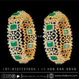 Diamond Bangles,South Indian Jewelry,silver indian Bangles,pure silver Swaroski Bangles,Indian Wedding Jewelry -NIHIRA-SHABURIS