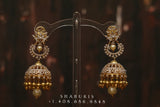 Diamond Jhumka ,diamond earrings,Pure silver Jhumkas Indian,Indian Earrings,Indian Wedding Jewelry -NIHIRA-SHABURIS