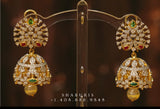 Diamond Buttalu,Swarovski Diamond Jhumka Jewelry Designs,South Indian Jewelry,Jhumka Earrings,Jhumki,latest indian jewellery Designs -NIHIRA