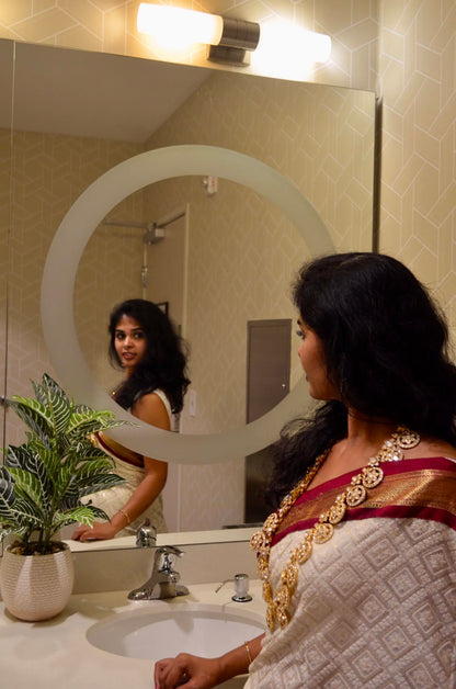 Bottumala ,kasumala,Pure Silver Jewellery Indian ,Lakshmi Necklace,Big Indian Necklace,Indian Bridal,Indian Wedding Jewelry-NIHIRA-SHABURIS