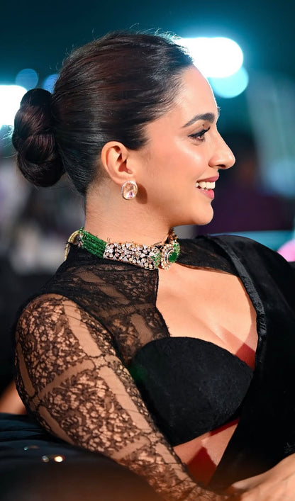 Kiara Advani Necklace Cocktail Necklace Cocktail Jewelry Cocktail Earrings Polki necklace 925 silver jewelry 22k gold plated - SHABURIS