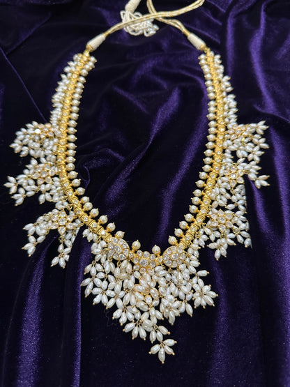 Guttapusalu Haram,Latest Indian Jewelry,Pure Silver Jewellery Indian ,Guttapusalu,Indian Bridal,Indian Wedding Jewelry-NIHIRA-SHABURIS