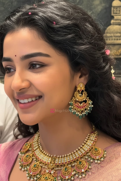 Anupama parameshwaran necklace statement jewelry silver necklace 925 silver with 22k gold plated - SHABURIS