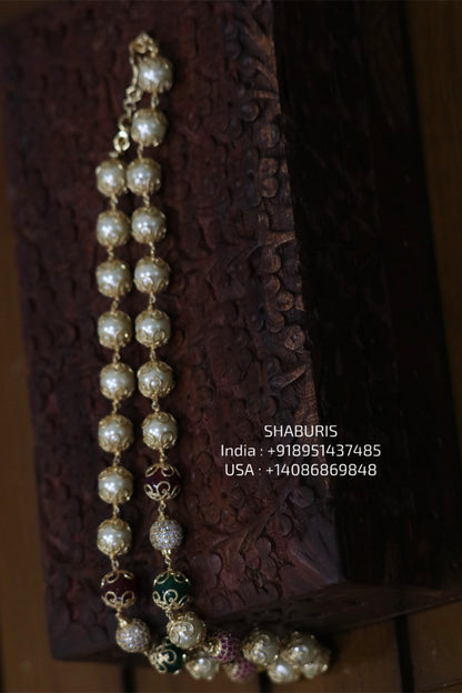 Multi Color Bead Necklace South Sea Pearls Beads necklace SHABURIS