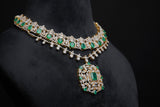 Diamond necklace Pure Silver jewelry Indian diamond Necklace silver jewelry - Ready Stock in Hyd Store -SHABURIS