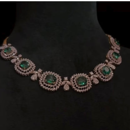 Diamond Necklace Pearl necklace Polki Necklace Diamond Necklace Bridal necklace 925 silver jewelry Silver Necklace Cocktail Necklace - SHABURIS