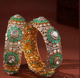 Polki bangles polki Jewelry,Pure Silver Jewellery Indian ,diamond bangles kundan jewelry,south indian bridal jewelry-SHABURIS