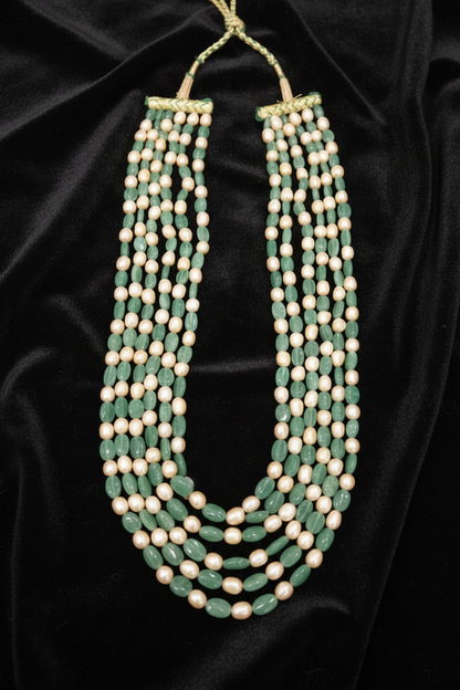 Emerald beads Precious beads mens jewelry mens wedding jewelry grooms jewelry south indian jewelry designs indian bridal jewel SHABURIS (Ready to Ship from India)