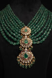 925 silver jewelry Emerald haram  mens jewelry unisex jewelry 22k gold plated - SHABURIS