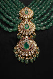 925 silver jewelry Emerald haram  mens jewelry unisex jewelry 22k gold plated - SHABURIS