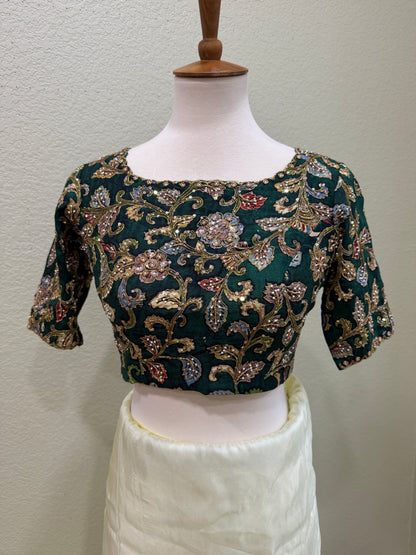 Cocktail saree with blouse