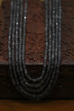 Natural grey rutile rondelle beads precious beads