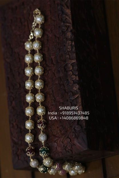 Multi Color Bead Necklace South Sea Pearls Beads necklace SHABURIS