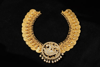 Kasum mala kasu haram kasu necklace silver necklace 925 silver jewelry - SHABURIS
