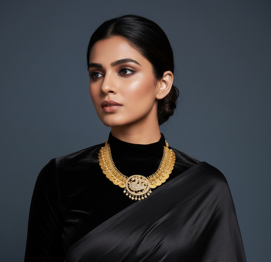 Kasu mala kasu haram kasu necklace silver necklace 925 silver jewelry - SHABURIS
