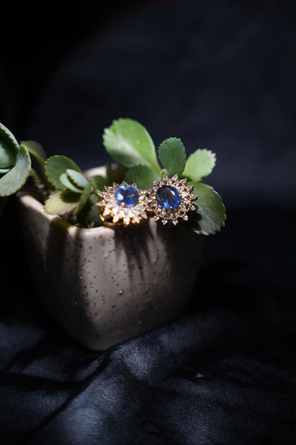 Tanzanite Studs Polki Studs Polki Earrings Cocktail Earrings Diamond Studs Diamond Earrings Simple Studs Pearl Studs 925 Silver Earrings Silver Jewelry - SHABURIS