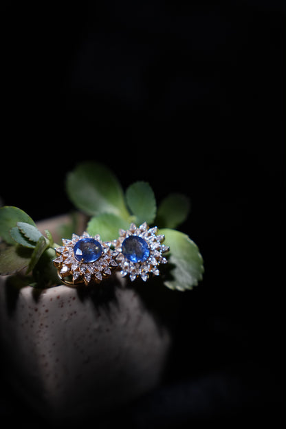 Tanzanite Studs Polki Studs Polki Earrings Cocktail Earrings Diamond Studs Diamond Earrings Simple Studs Pearl Studs 925 Silver Earrings Silver Jewelry - SHABURIS