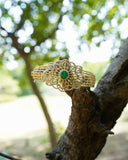 Diamond Bangle Cocktail Bangle  wedding jewelry silver necklace 925 silver with 22k gold plated - SHABURIS (Ready to Ship from India)