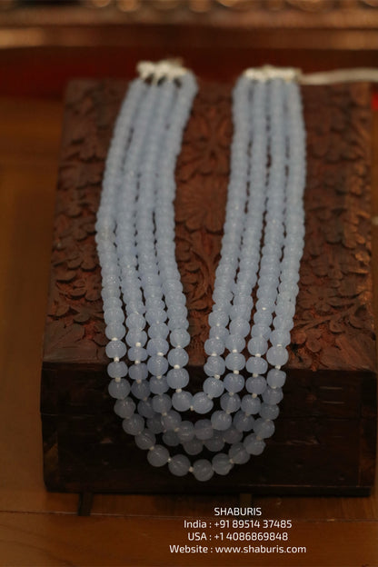Natural Aqua precious beads