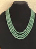 Strawberry Emerald beads beaded mala pure gems gold jewelry designs indian pure silver jewelry bead necklace statement jewelry SHABURIS