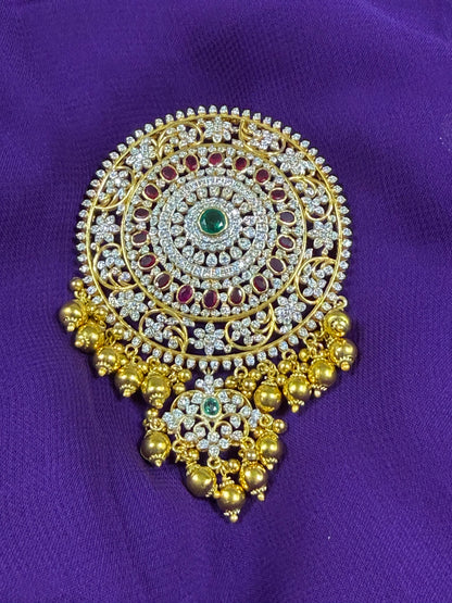Jada billa & Pendant - 925 Silver Jewelry - 22ct Gold Plated - SHABURIS