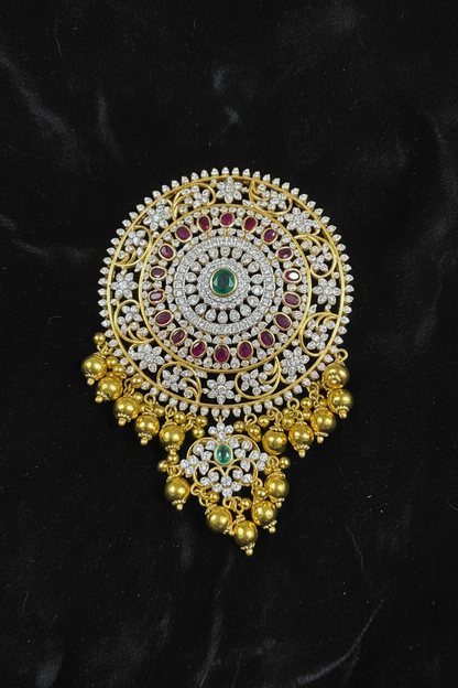 Jada billa & Pendant - 925 Silver Jewelry - 22ct Gold Plated - SHABURIS