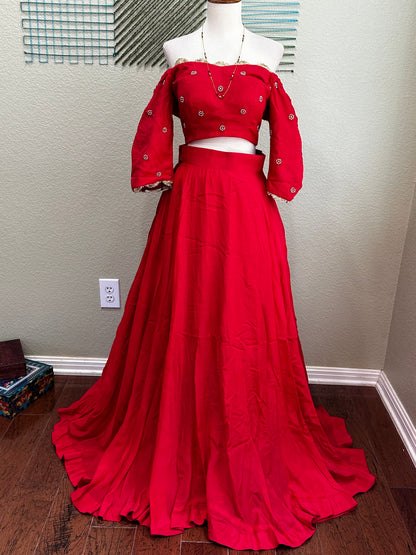 Kanchipuram Pattu Lehenga | Mehendi & Haldi Lehenga Choli | Yellow Green Floral Lehenga Set | Indian Wedding Guest Outfit | Pre Wedding Ceremony Dress