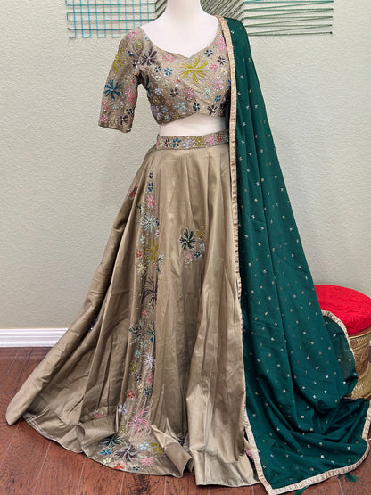Designer Lehenga | Mehendi & Haldi Lehenga Choli | yellow purple Lehenga Set | Indian Wedding Guest Outfit | Pre Wedding Ceremony Dress