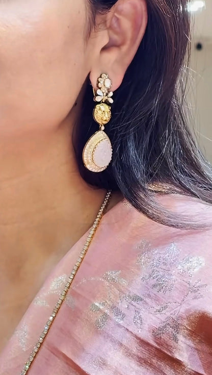 Sabyasachi necklace 925 silver jewelry 22k gold plated - SHABURIS