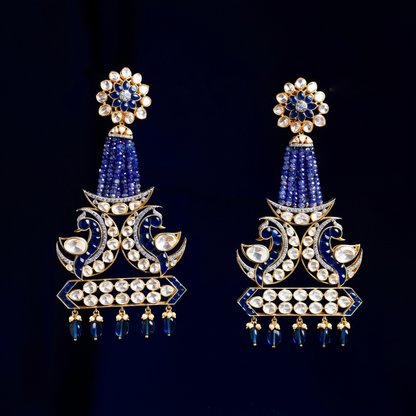 Polki Studs Polki Earrings Cocktail Earrings Diamond Studs Diamond Earrings Simple Studs Pearl Studs 925 Silver Earrings Silver Jewelry - SHABURIS