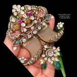 Puligoru pendant tiger brooch wedding jewelry silver necklace 925 silver with 22k gold plated - SHABURIS