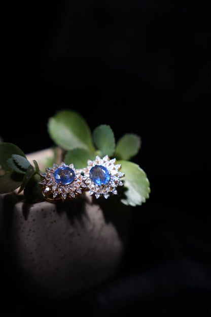 Tanzanite Studs Polki Studs Polki Earrings Cocktail Earrings Diamond Studs Diamond Earrings Simple Studs Pearl Studs 925 Silver Earrings Silver Jewelry - SHABURIS