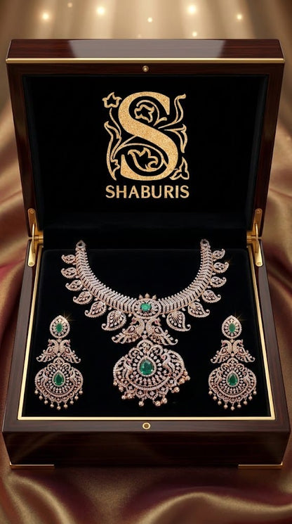 Mango mala necklace 925 silver jewelry 22k gold plated - SHABURIS