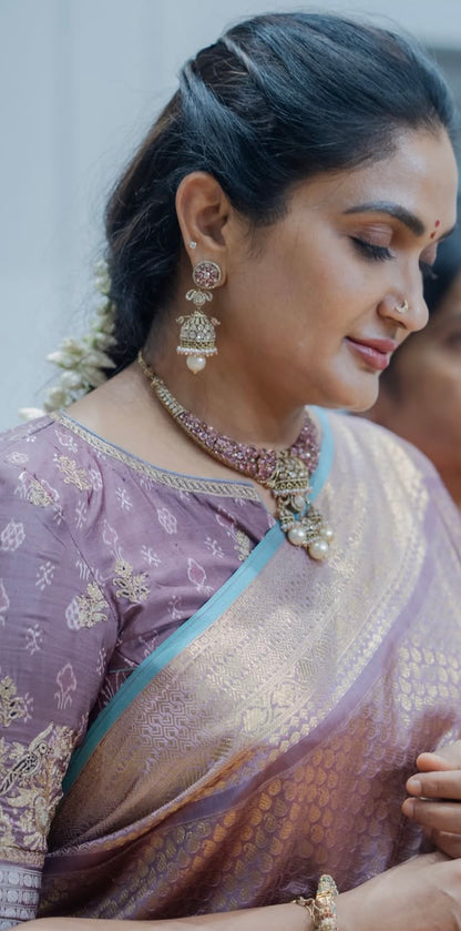 Bhargavi Kunam Necklace Cocktail Necklace Cocktail Jewelry Cocktail Earrings Polki necklace 925 silver jewelry- SHABURIS