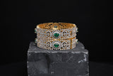 Diamond Bangles - Diamond Bangles - 925 Silver Jewelry - 22ct Gold Plated - CZ Bangles - South indian diamond Bangles design
