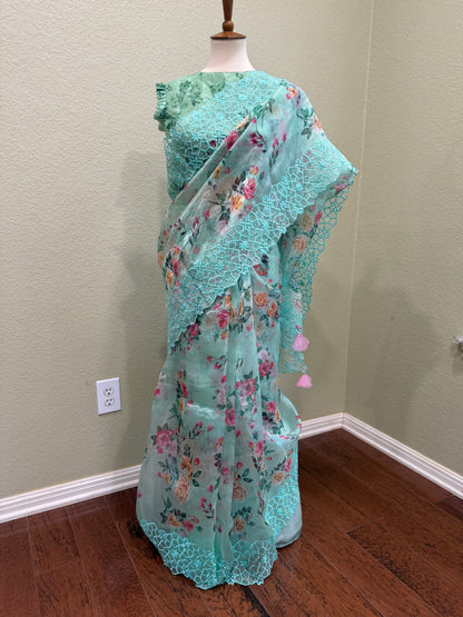 Designer saree with Blouse