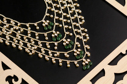 Panchlada necklace 925 silver jewelry 22k gold plated - SHABURIS