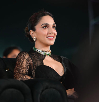 Kiara Advani Necklace Cocktail Necklace Cocktail Jewelry Cocktail Earrings Polki necklace 925 silver jewelry 22k gold plated - SHABURIS